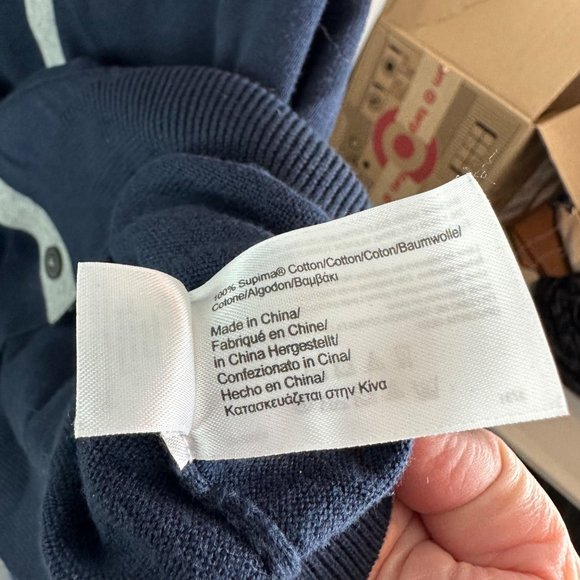 Brooks Brothers 346 Cardigan Sweater Navy size XXL 100% Supima Cotton‎ - Picture 3 of 3